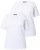Ulla Popken Scoop Neck Short Sleeve Tee White - Tricouri - 
