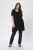 Kaffe Curve Ami Mânecă scurtă Tunic Negru intens - Tricouri - 