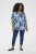 Kaffe Curve Aliana Tunic Blue Flower Animal - Tunici - 