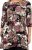Scandinavian Caramel Flower Petals Tunic Brown - Tricouri imprimate pentru femei - 