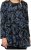 Scandinavian Caramel Swirls Tunic Blue - Tricouri imprimate pentru femei - 