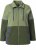 Ulla Popken Two-Tone ZIp Front Pocket Sweatshirt Olive Green - Pulovere & hanorace - 