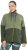 Ulla Popken Two-Tone ZIp Front Pocket Sweatshirt Olive Green - Pulovere & hanorace - 