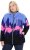 Ulla Popken Alpine Landscape Fleece Jacket Cloud Blue - Pulovere & hanorace - 