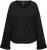 Ulla Popken Rolled Edge Long Sleeve Sweatshirt Black - Pulovere & hanorace - 