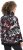 Ulla Popken Ribbon Print Turtleneck Sweatshirt Black - Pulovere & hanorace - 