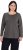 Ulla Popken Basic Round Neck Long Sleeve Slim Fit Cotton Tee Graphite Grey - Tricouri - 