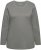 Ulla Popken Basic Round Neck Long Sleeve Slim Fit Cotton Tee Grey - Tricouri - 