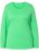 Ulla Popken Basic Round Neck Long Sleeve Slim Fit Cotton Tee Mint Green - Tricouri - 