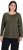 Ulla Popken Basic Round Neck Long Sleeve Slim Fit Cotton Tee Olive - Tricouri - 