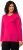 Ulla Popken Basic Round Neck Long Sleeve Slim Fit Cotton Tee Magenta Pink - Tricouri - 