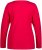 Ulla Popken Basic Round Neck Long Sleeve Slim Fit Cotton Tee Red - Tricouri - 
