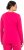 Ulla Popken Basic Round Neck Long Sleeve Slim Fit Cotton Tee Red Pink - Tricouri - 