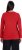 Ulla Popken Basic Round Neck Long Sleeve Slim Fit Cotton Tee Salsa Red - Tricouri - 