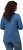 Ulla Popken Basic Round Neck Long Sleeve Slim Fit Cotton Tee Blue Denim - Tricouri - 