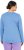 Ulla Popken Basic Round Neck Long Sleeve Slim Fit Cotton Tee Light Cornflower - Tricouri - 