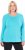 Ulla Popken Basic Round Neck Long Sleeve Slim Fit Cotton Tee Deep Aqua - Tricouri - 