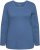 Ulla Popken Basic Round Neck Long Sleeve Slim Fit Cotton Tee Ink Blue - Tricouri - 