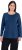 Ulla Popken Basic Round Neck Long Sleeve Slim Fit Cotton Tee Dark Blue - Tricouri - 