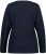 Ulla Popken Basic Round Neck Long Sleeve Slim Fit Cotton Tee Navy Blue - Tricouri - 