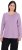 Ulla Popken Basic Round Neck Long Sleeve Slim Fit Cotton Tee Lavender - Tricouri - 