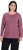 Ulla Popken Basic Round Neck Long Sleeve Slim Fit Cotton Tee Dark Rose - Tricouri - 