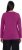 Ulla Popken Basic Round Neck Long Sleeve Slim Fit Cotton Tee Berry - Tricouri - 