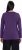Ulla Popken Basic Round Neck Long Sleeve Slim Fit Cotton Tee Deep Violet - Tricouri - 