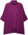 Ulla Popken Sparkling Draped Collared Tee Mulberry - Tricouri imprimate pentru femei - 