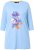 Ulla Popken Floral Motif 3/4 Sleeve Tunic Tee Light Blue - Tricouri imprimate pentru femei - 