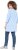 Ulla Popken Floral Motif 3/4 Sleeve Tunic Tee Light Blue - Tricouri imprimate pentru femei - 