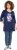 Ulla Popken Floral Motif 3/4 Sleeve Tunic Tee Ink Blue - Tricouri imprimate pentru femei - 