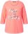 Ulla Popken Make It Amazing 3/4 Sleeve Graphic Tee Coral - Tricouri imprimate pentru femei - 