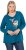 Ulla Popken Fawn Long Sleeve Graphic Tee Teal - Tricouri imprimate pentru femei - 