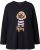 Ulla Popken Sequined Puppy Long Sleeve Graphic Tee Black - Tricouri imprimate pentru femei - 