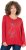 Ulla Popken Holiday Long Sleeve Graphic Tee Salsa Red - Tricouri imprimate pentru femei - 