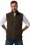 JP1880 Fleece Vest Stand-up Collar Brown - Geci - Geci Bărbați Mărimi Mari