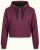 Nora Mikken KAMILLA Cropped Hoodie Mauve Wine - ÎMBRĂCĂMINTE FEMEI XS-XXL - 