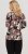 Scandinavian Caramel Flowers Blouse Purple and Brown - Tricouri imprimate pentru femei - 