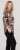 Scandinavian Caramel Flowers Blouse Purple and Brown - Tricouri imprimate pentru femei - 