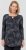 Scandinavian Caramel Triangles Tunic Dark Blue - Tricouri imprimate pentru femei - 