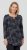 Scandinavian Caramel Triangles Tunic Dark Blue - Tricouri imprimate pentru femei - 