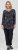 Scandinavian Caramel Triangles Tunic Dark Blue - Tricouri imprimate pentru femei - 