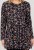 Scandinavian Caramel Flower Petals Tunic Copper and Blue - Tricouri imprimate pentru femei - 