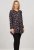 Scandinavian Caramel Flower Petals Tunic Copper and Blue - Tricouri imprimate pentru femei - 