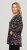 Scandinavian Caramel Flower Petals Tunic Copper and Blue - Tricouri imprimate pentru femei - 