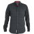 D555 Taylor Long Sleeve Shirt Charcoal - Cămăși - Cămăși Bărbați Mărimi Mari