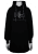 Nora Mikken KADRI WHITE Long Hoodie Black - Pulovere & hanorace - 