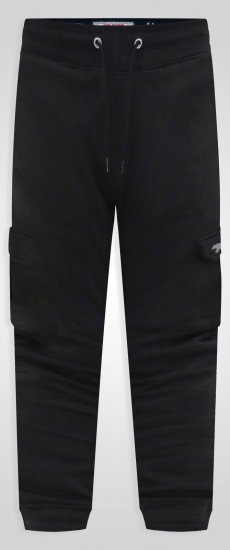 D555 Dexter 1 Cargo Jogger With Bear Embroidery TALL Negru - TALL pantaloni trening - Pantaloni sport TALL