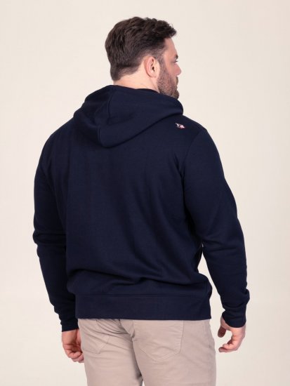 D555 Hector Adventurer Printed Zip Through Hoody Albastru marin - Pulovere & hanorace - Pulovere & Hanorace Bărbați Mărimi Mari
